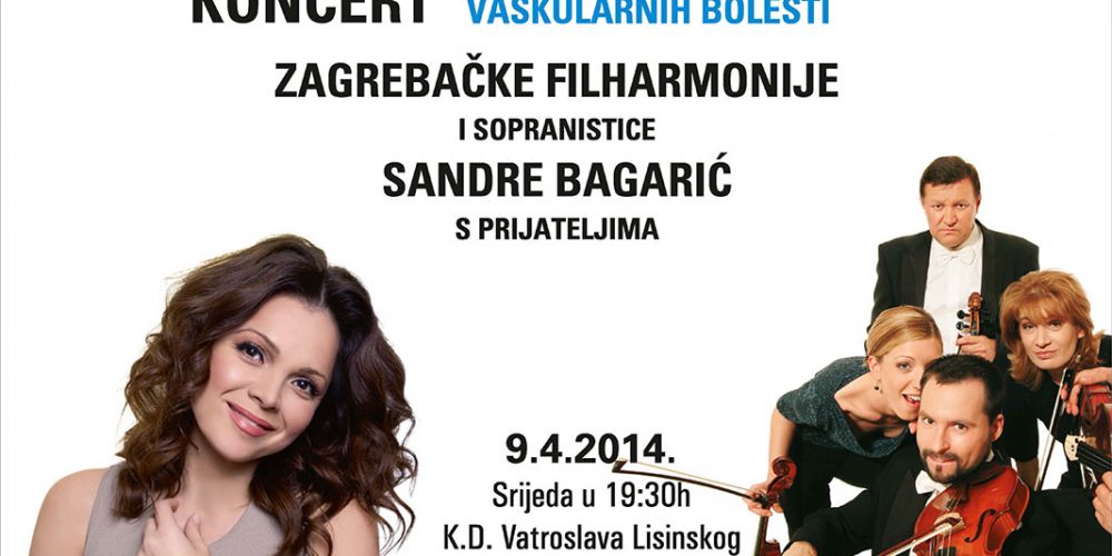 Najava humanitarnog koncerta Zagrebačke filharmonije i sopranistice Sandre Bagarić s gostima